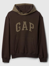 Gap Houndstooth Brown Hoodie